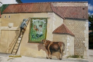 Clussais-La légende de Mélusine-fresque d'Armand Langlois